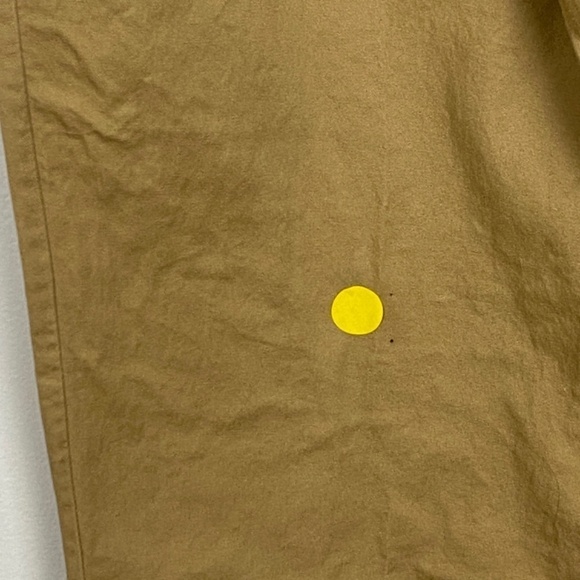 Twik Trousers Womens Small Tan Cotton Paperbag Waist Belted Folded Cuffs Pockets - Picture 8 of 11